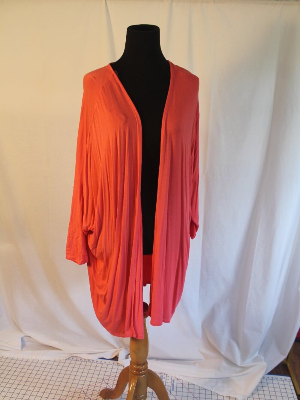 Lane Bryant Salmon Pink Open Batwing Cardigan 18/20